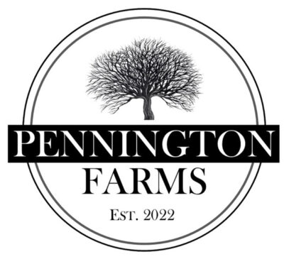 Pennington Farms logo, a Hannah Custom Homes Development